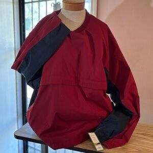 Dockers Golf V-Neck Activewear Pullover Maroon/Blue Jacket/Windbreaker